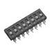 DMR06TTR, Switch DIP Off ON SPST 6 Recessed Slide 0.025A 24VDC Gull Wing 2000Cycles/SwitchCycles 2.54mm SMD T/R (25 Items)