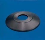 Standard Profile Aluminum Flash Collar- Black, 6" Pole Diameter, 12" Outside Diameter
