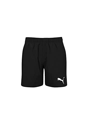 PUMA Jungen Medium Length Shorts Swim Trunks, Black, 164