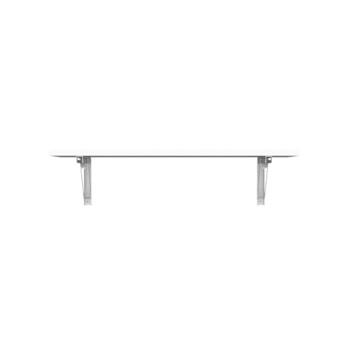 Wall Folding Table Desk Table Top 80 x 40 cm in White Folding Table Dining Table Kitchen Table for Wall Bar Table Bar Table Wall Table Foldable for Wall Mounting