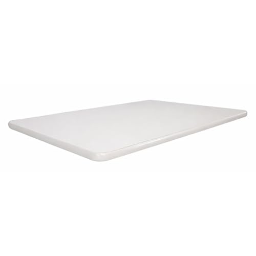 Tampo Carteira Escolar Cinza Cristal 61x46cm em MDF com Perfil Cinza – Superfície Segura e Resistente Home Gourmet