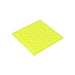 10202 Foundation Plate Tile 6x6 with Bottom Tubes 10 Pieces GDS-1116 Compatible with Lego Building Blocks Color:Trans Neon Green