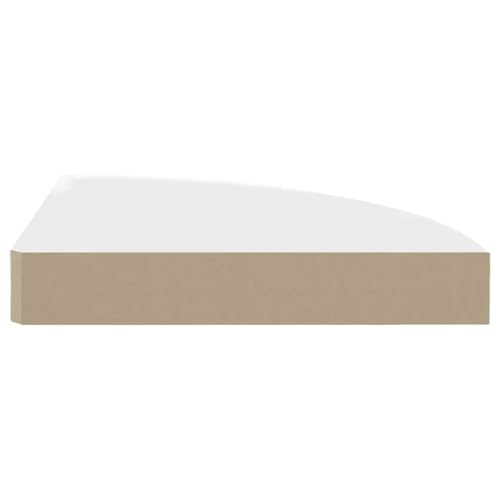 Balda Flotante Estantes de esquina flotantes blancos, juego de estantes flotantes for libros, estantes modernos for almacenamiento en la pared, unidad de almacenamiento de pared, estante oculto for de