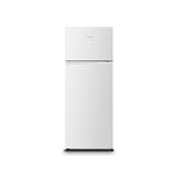 Hisense RT267D4AWE - Frigorifero a due porte, Calss E, Capacità 206 L, Altezza 143 cm, Cassetto Frutta e Verdure, Illuminazione LED, Porte Reversibili, Silenzioso 40 dBA, Colore Bianco
