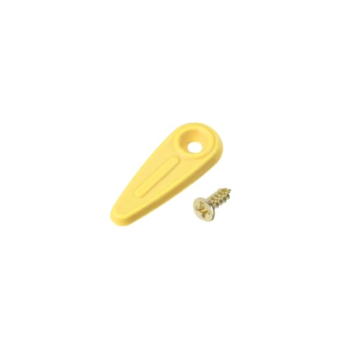 Image of uxcell Frame Turn Button, 3 /4 inch Plastic Indicator Shape with Screws for Hanging Pictures, Photos, Drawings and Posters, 20 Pcs (Yellow)