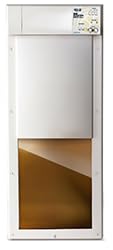 New, Improved Power PET® Automatic WiFi Dog Door by High Tech Pet, Operated by Ultrasonic Pet Collar, App Controlled, Air Tight with Secure Auto Dead Bolt Lock and 24-7 Entry & Exit Timers - Large