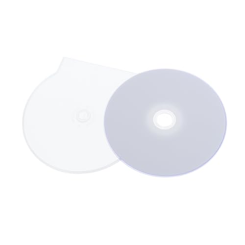 VILLCASE DIY Blank CD DVD Discs for Music Data Storage Writable Media for Phone Conference Recording Home Entertainment Music Production Capacity with Storage Box