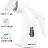 VIVREAL Garment Steamer, Handheld Clothes Steamer for Soft Fabrics and Clothes, Fast Heat-Up, Auto-Off, Remove Wrinkles/Sterilize/Sanitize/Defrost, Steam Iron for Home Office Travel
