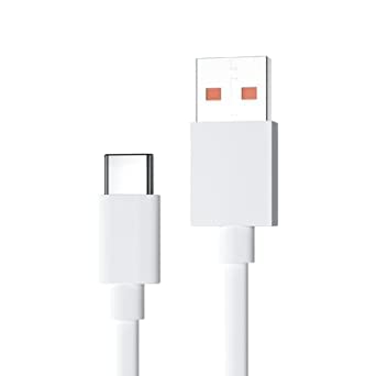 Image of 33W Fast Charging 6A Cable for Redmi Note 9, 9 Prime, Redmi Note10, Poco M2Pro, Note 7Pro, Note 9Pro, Note 8, Note 7, Poco X3 Pro (Only USB to C Cable)