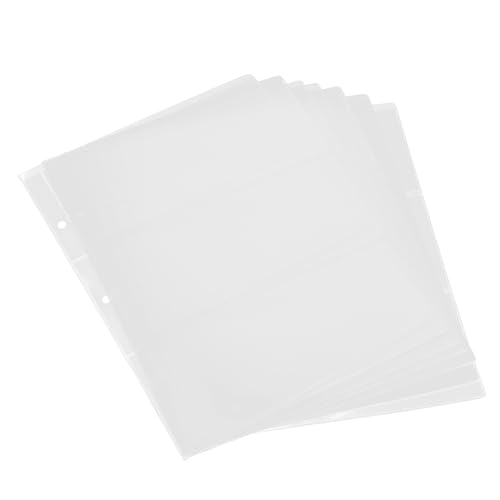 ROMISBABA 1bag Banknote Collection Holder Inside Pages PVC Material Stamp Display Book