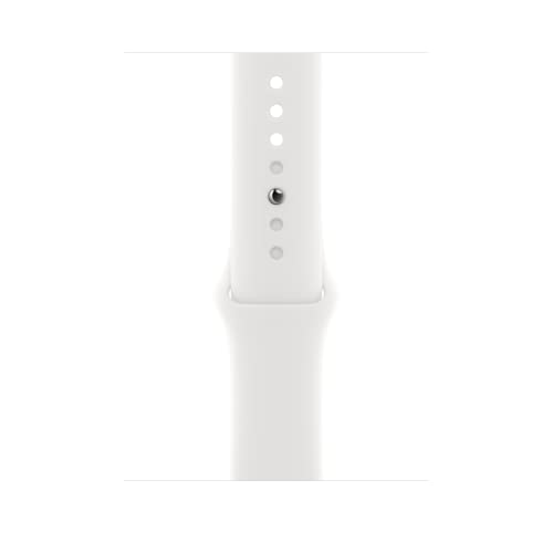 Image of Apple Watch Band - Sport Band (45mm) - White - M /L