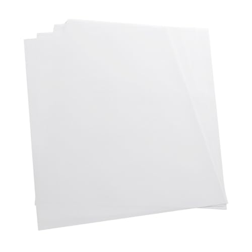 OSALADI 50 pcs White Translucent Vellum Paper Sheets for Crafting Printing and Drawing for Invitations Sketching and Creative Projects Easy to Cut and Shape for Enhanced Artistic