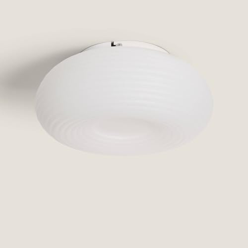 LEDKIA LIGHTING Plafón LED para Cocina, Comedor, Habitación, Baño 24W Circular Metal Ø350 mm Junai