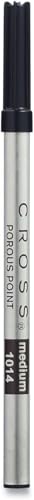 Cross Felt-tip Porous 'No Muss' Refills for Selectip Rollerball Pen. (Black, 1/Card Medium)