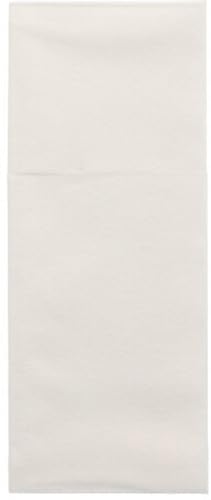 PAPSTAR Airlaid 87480 - Bolsas para cubiertos (1/8 plegadas, 40 x 48 cm), color blanco