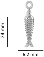 Akshat Sapphire Sterling Silver (92.5% purity) Stylish Divine and Fashionable Mermaid Pendant for Men & Women Pure Silver Gorgeous Silver Locket for Happiness and Joy - Fashionable_Pendants