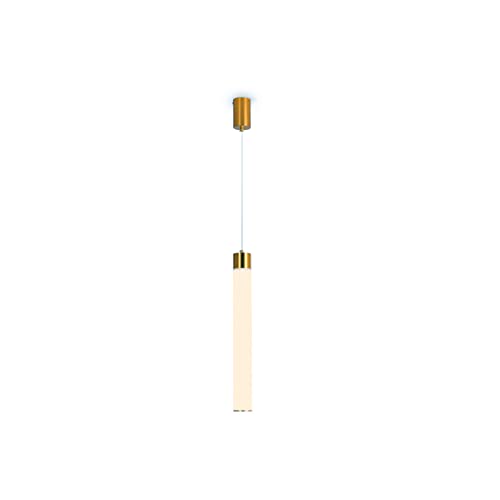 Suspension LED tube long luminaire îlot cuisine moderne plafonnier suspendu noir salon salle à manger