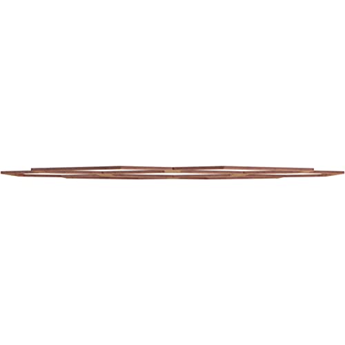Image of Ekena Millwork 32 inchOD x 11 1 /4 inchID x 3 /8 inchT Florin Wood Fretwork Pierced Ceiling Medallion, Walnut
