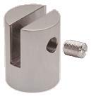 CRL SM38BS Brushed Stainless Slot Mount Standoff for 3/8" Panels