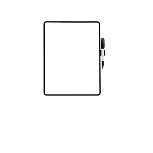 Lifekrafts Double-Sided Mini Whiteboards with Black Frame(9x12 inches), Pack of 1 |Includes 1 Mini Whiteboard & 1 Marker Pen |Interactive Learning Whiteboards for Kids, Students, and Teachers.