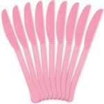 Plastic Knives Heavy Weight New Pink 48 Count