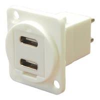 Double adaptateur USB, prise RCP de type C, connecteurs et adaptateurs USB, Qté 1 | CP30212W