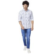 Image of Spykar Men's Regular Fit N /A Full Sleeve Printed Casual Shirts