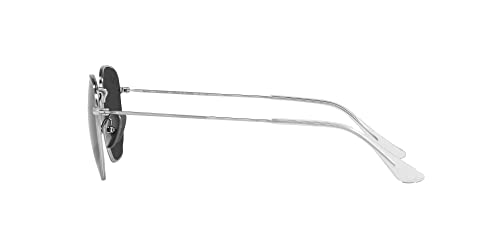 Ray-Ban RB8148 Hexagonal Titanium Sunglasses, Silver/Polarized Black, 54 mm4