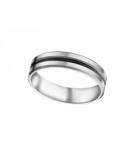 Alliance or blanc 9 carats symbole amour bague mariage ZAK 69 4,5mm