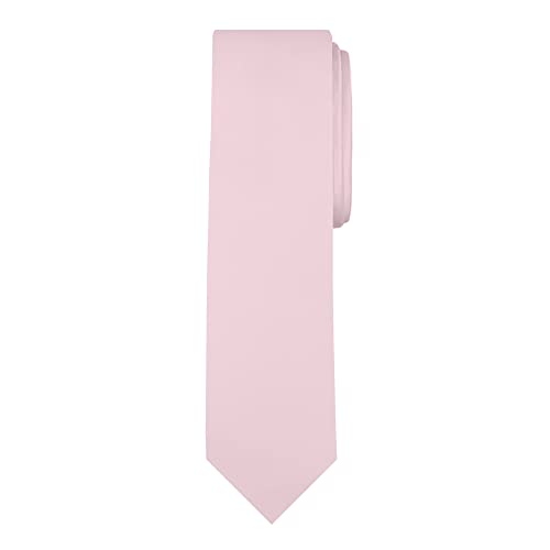 Image of Jacob Alexander Men's Slim Width 2.75 inch Solid Color Tie
