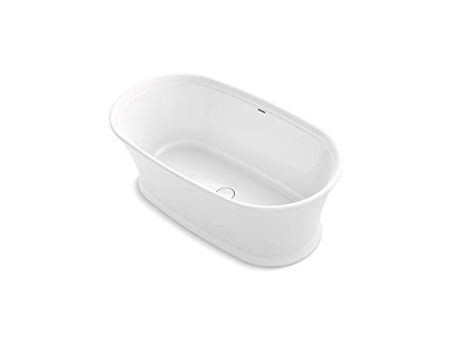 KOHLER K-8333-0 Memoirs 66-3/16" x 36-7/16" Freestanding Bath with center toe-tap drain, White