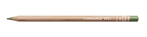 Image of CARAN DACHE LUMINANCE 6901 THE MOST LIGHTFAST PERMANENT COLOUR PENCIL EVER DESIGNED FOR PROFESSIONAL ARTIST (MOSS GREEN)