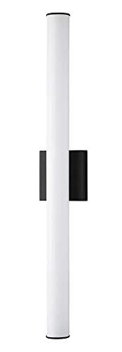 Image of Maxim Lighting Rail 30 inch Bath Vanity Light | Black Aluminum Finish | Transitional Indoor Light Fixture | Ideal for Bathrooms & Powder Rooms | Dimmable Damp Rated | Home Decor Light Fixture | 52103BK