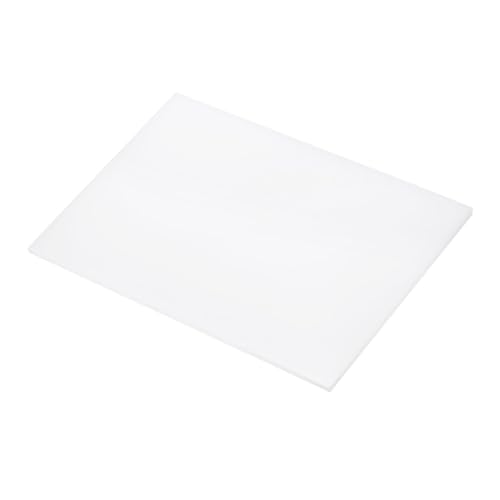Image of 6 x 8 Inch UHMW Polyethylene Sheets, 5 /32 Inch Thick Ultra High Molecular Weight White Plastic Sheet [for Home, Industrial]
