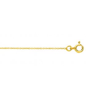 Chaîne Forçat diamanté Or jaune 375/00 de 45 cm pour pendentif