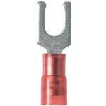 Panduit, PNF18-6LF-M, Locking Fork Terminal Nylon Insulated Funnel Entry 22-18 AWG #6 Stud Size Bulk Package. (1000 Item/s)