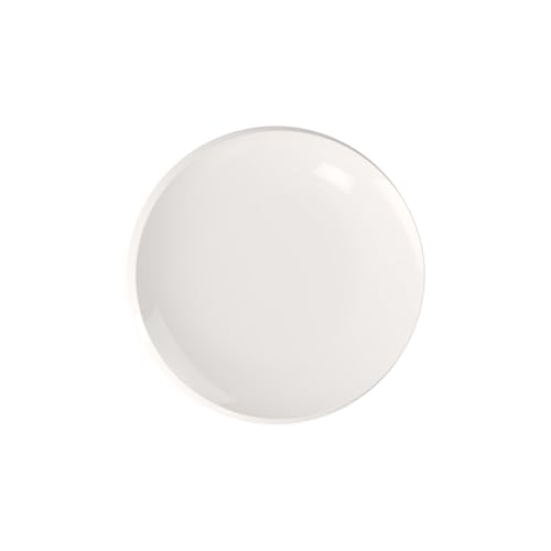 Villeroy & Boch 10-4264-2640 NewMoon Plato de Desayuno (Porcelana, Apto para lavavajillas, 24 cm), Color Blanco, Porcelain Premium,Plato de desayuno (24 cm)