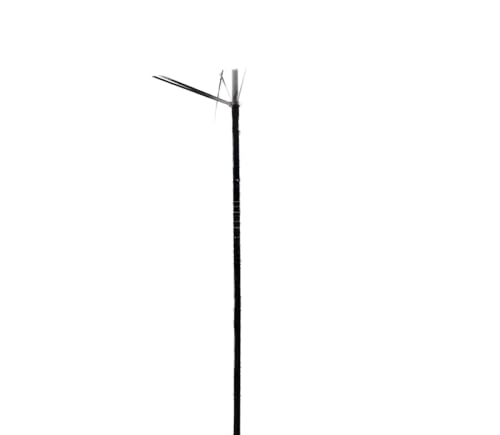 Parasol rectangle marron clair à rayures pour la table de jardin