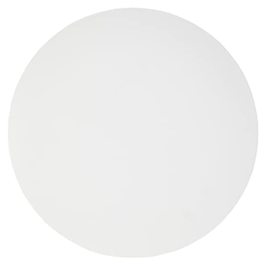 Clairefontaine 34173C - Un carton à peindre avec enduction blanche 30 cm (format rond), épaisseur 3mm, toilé blanc