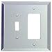 CRL Clear Mirror Glass Decora Outlet/Toggle Switch Mirror Plate in Bulk Pack B14C