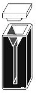 Micro Quartz Cuvette 1cm Black Wall 0.15ml Cell Cuvettes, Light Width 1mm