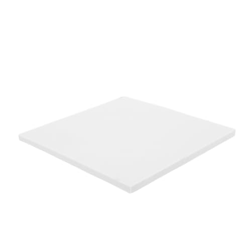 JEWEDECO Azulejos de Cerámica Cuadrados 20x20 Cm Blancos para Pintar Posavasos de Cerámica en Blanco para Manualidades y Proyectos Artísticos Resistentes para Bricolaje y Decoración