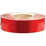MINSALES� Reflective Radium Warning Tape For road safety purpose Night Safety Sticker High Intensity Conspicuity Red, 2 Inch x 50 Meter (pack of 1) (Red) (B09FMYW5SQ) Amazon Price History, Amazon Price Tracker