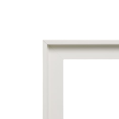 Image of Canvas Floater Frames for Canvas Art 0.8inch Depth Frames for Canvas Painting Floating Frame Plastic Floater Frame for Canvas Prints (White, 11 x 14 inch)
