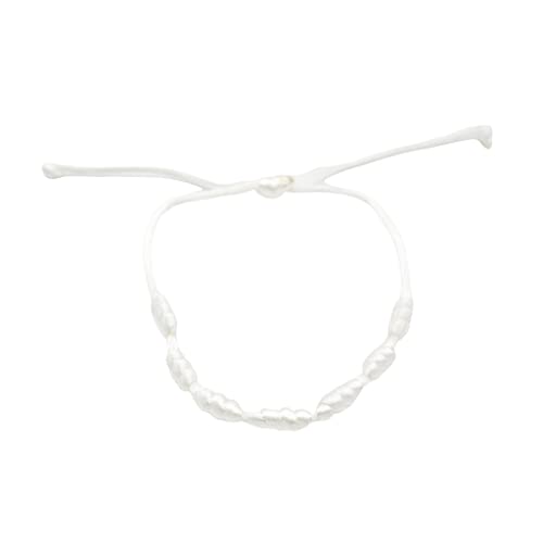 Lot de 2 bracelets réglables des 7 nœuds blancs Cover