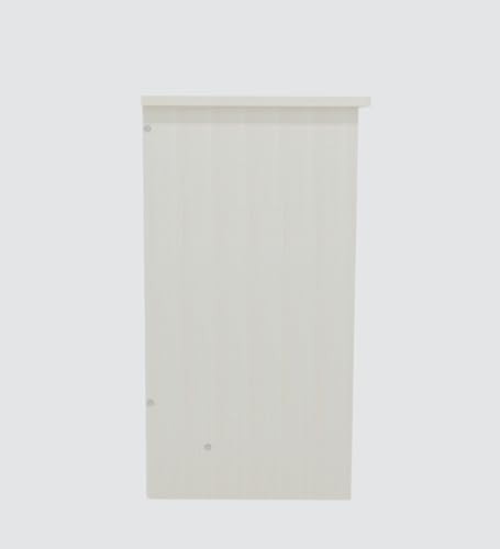 Image of Compact Study Desk, White, 80x40x74 cm, Space-Saving Home Office Table, Modern Design, DIY Assembly