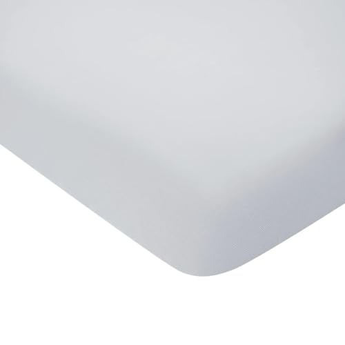 Image of Kyte Baby Soft Crib Sheet - Standard Fitted Crib Sheet Made with Rayon from Bamboo, Ultra-Gentle and Breathable (Storm)