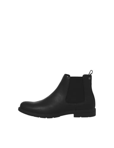 JACK & JONES Jfwfenchurch Pu Chelsea Boot Chelseaboots para hombre, antracita, 41 EU