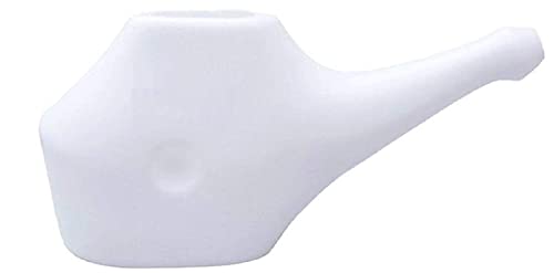 Image of Yoga Nasal Irrigation Plastic Jal Neti Pot (Single POT) White