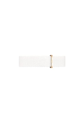 Daniel Wellington Petite Dover, Montre Blanc/Or Rose Bracelet, 14 mm, NATO, pour Femmes